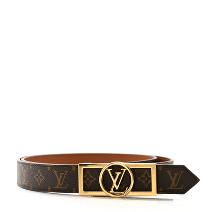 Louis Vuitton Monogram 25mm Dauphine Reversible Belt 90 36 Tan 2 of 7