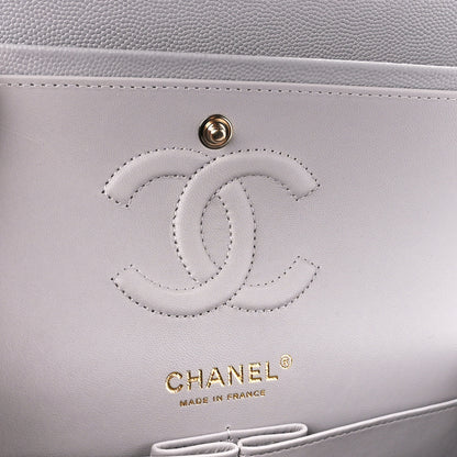 Chanel Caviar Quilted Small Double Flap Grey 6 of 12
