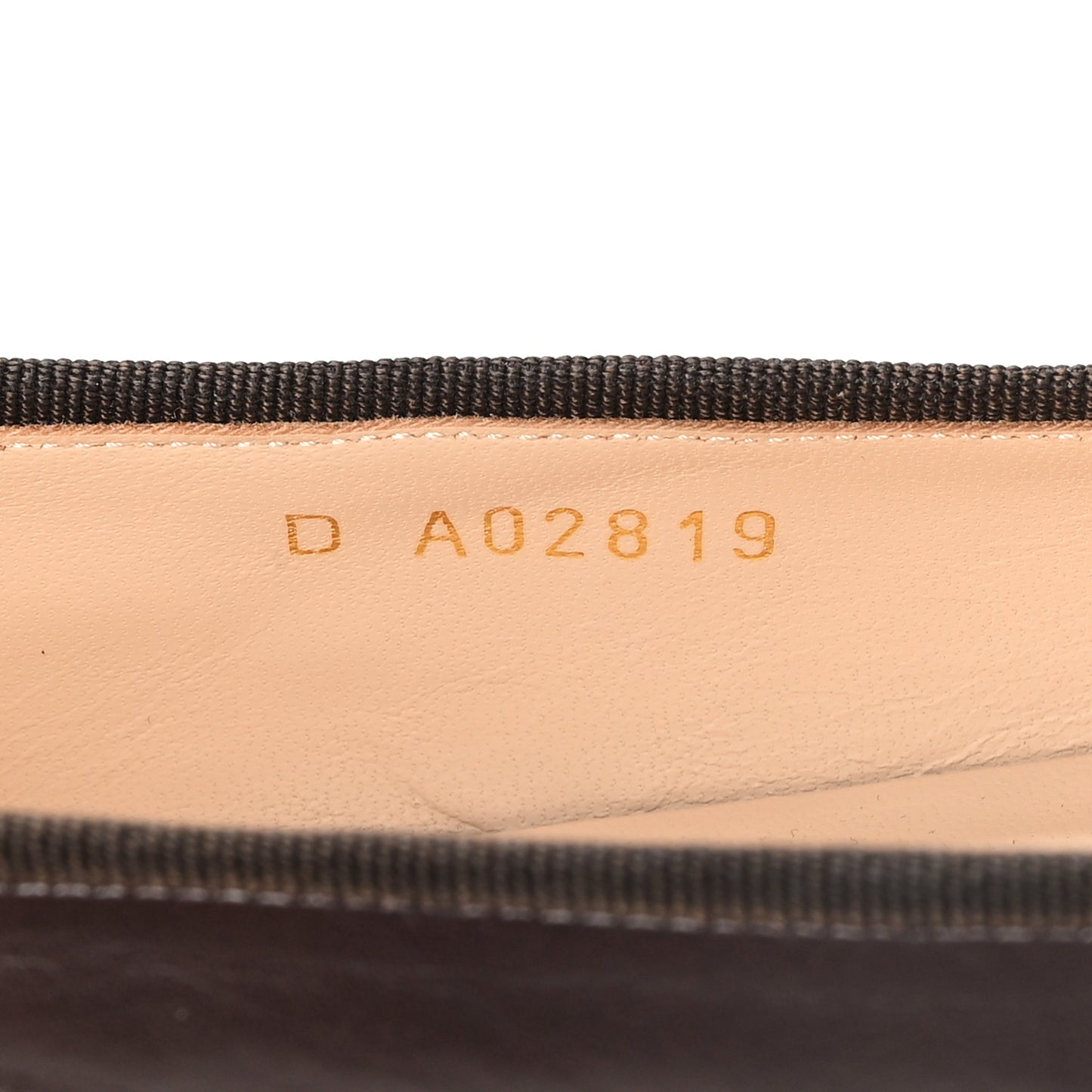 Lambskin Cap Toe CC Ballerina Flats 38 Brown Black