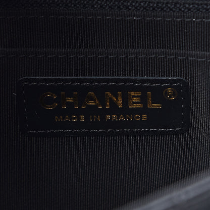 Chanel Calfskin Chevron Quilted Mini Statement Flap Black 8 of 10