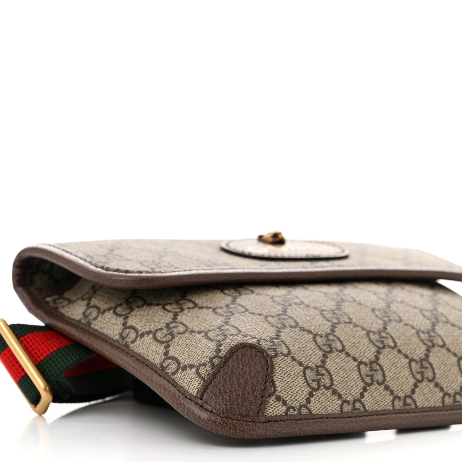 Gucci GG Supreme Monogram Neo Vintage Web Belt Bag Brown 9 of 10