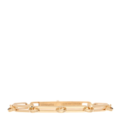 Hermes 18K Yellow Gold Diamond PM Kelly Chaine Bracelet SH 2 of 4