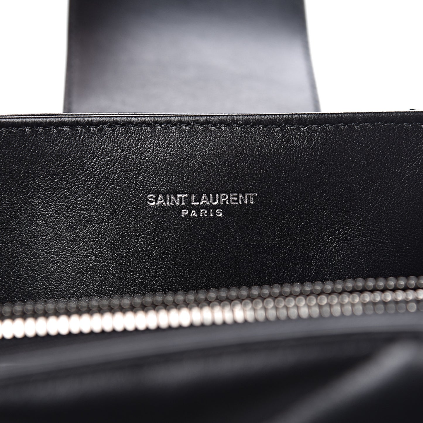 Calfskin Y Quilted Monogram Large Loulou Shopper Black