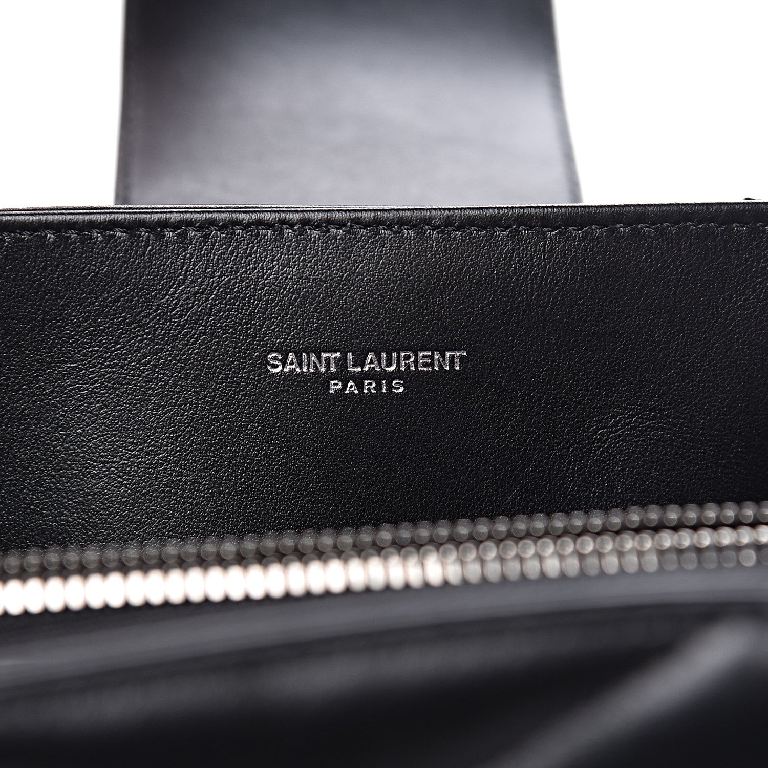 Saint Laurent Calfskin Y Quilted Monogram Large Loulou Shopper Black 6 of 10
