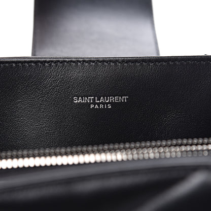 Saint Laurent Calfskin Y Quilted Monogram Large Loulou Shopper Black 6 of 10