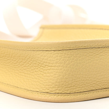 Hermes Taurillon Clemence Amazone Evelyne TPM Jaune Poussin Craie 9 of 11