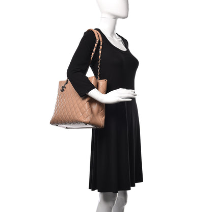 Chanel Caviar Quilted City Shopping Tote Beige 2 of 19