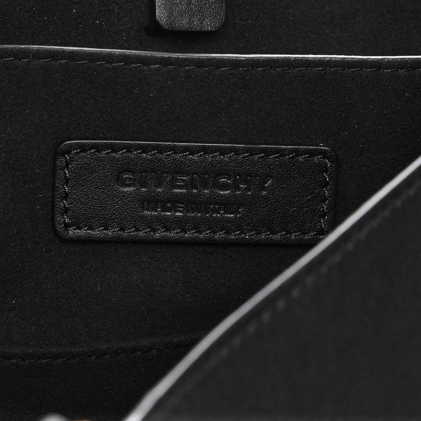 Calfskin Crocodile Embossed Large Shark Lock Satchel Black