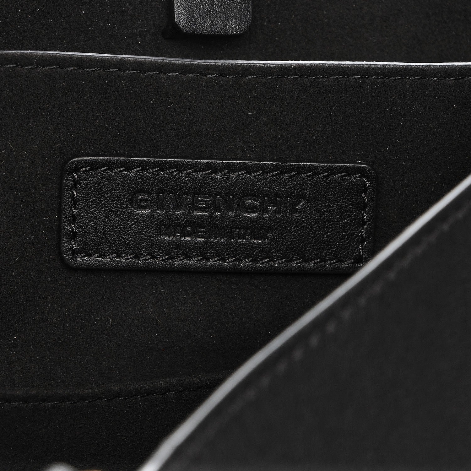 Givenchy Calfskin Crocodile Embossed Large Shark Lock Satchel Black 6 of 7