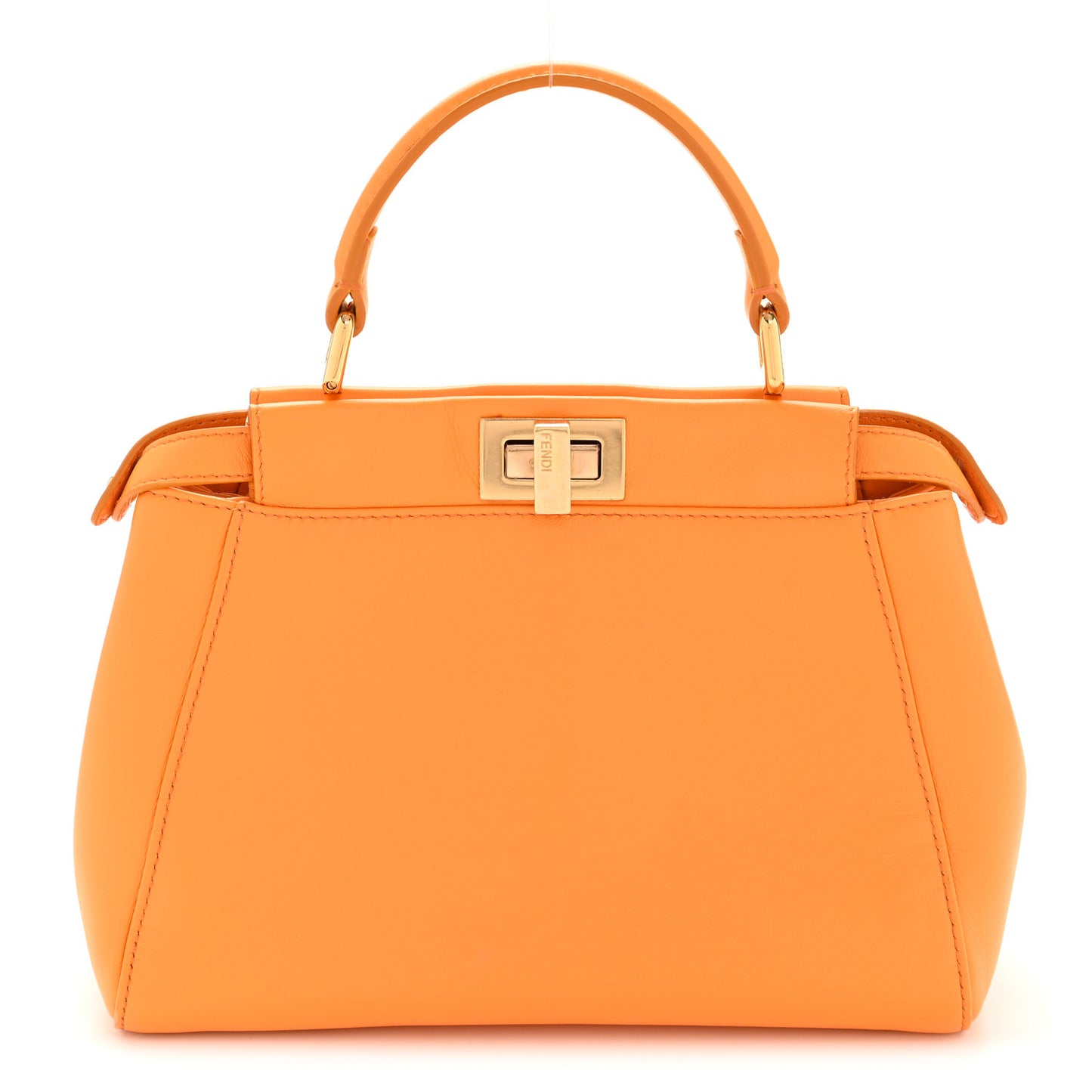 Nappa Mini Peekaboo Iconic Satchel Clementine