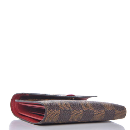 Louis Vuitton Damier Ebene Victorine Wallet Red 4 of 7