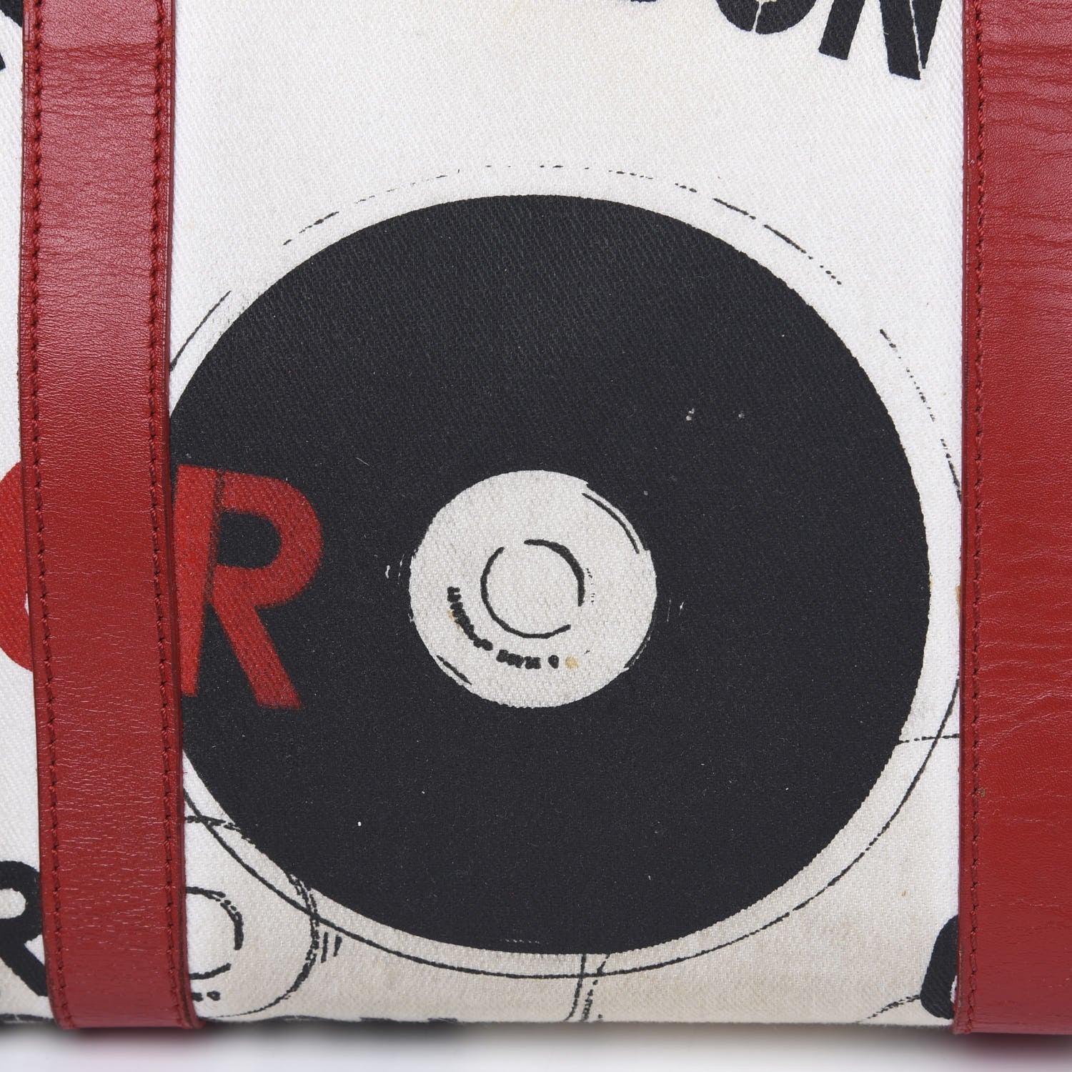 Christian Dior Canvas Hardcore Pierced Boston Black Red White 13 of 17