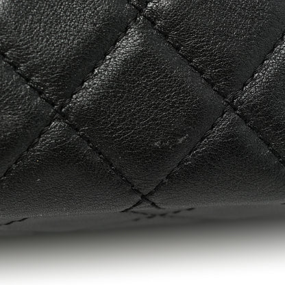 Chanel Calfskin Quilted XXL Travel Flap Bag Black 11 of 13