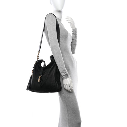 Gucci Pebbled Calfskin Medium New Jackie Shoulder Bag Black 2 of 14