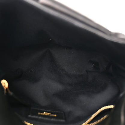 Saint Laurent Lambskin Quilted Small Loulou Puffer Monogram Chain Satchel Black 5 of 10