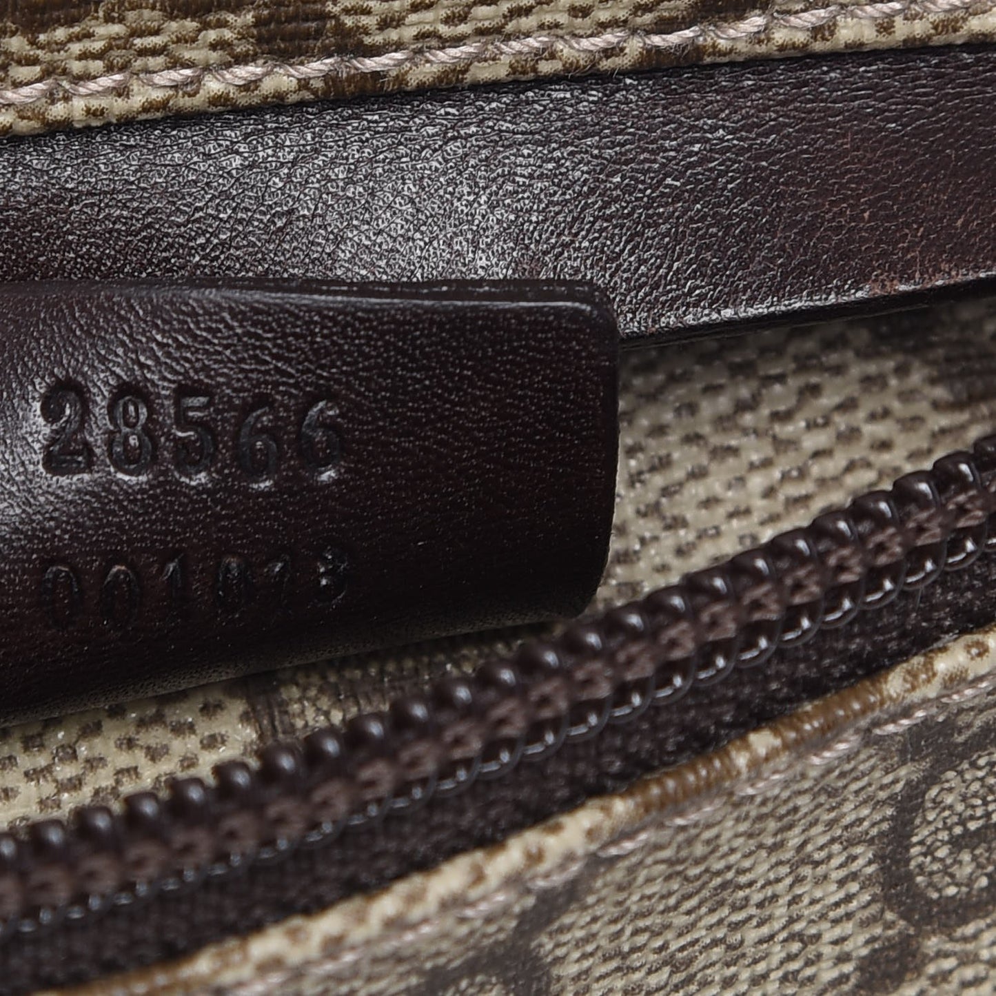 GG Monogram Double Pocket Belt Bag Dark Brown