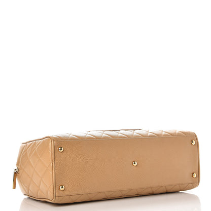 Chanel Caviar Quilted Large Bowler Beige 4 of 10