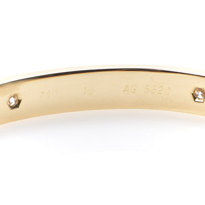 Cartier 18K Yellow Gold 6 Diamond LOVE Bracelet 16 5 of 5