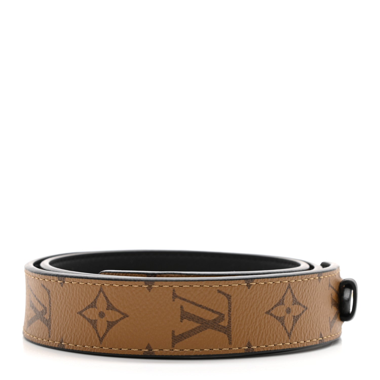 Louis Vuitton Reverse Monogram Bandouliere Shoulder Strap XL Black 2 of 5