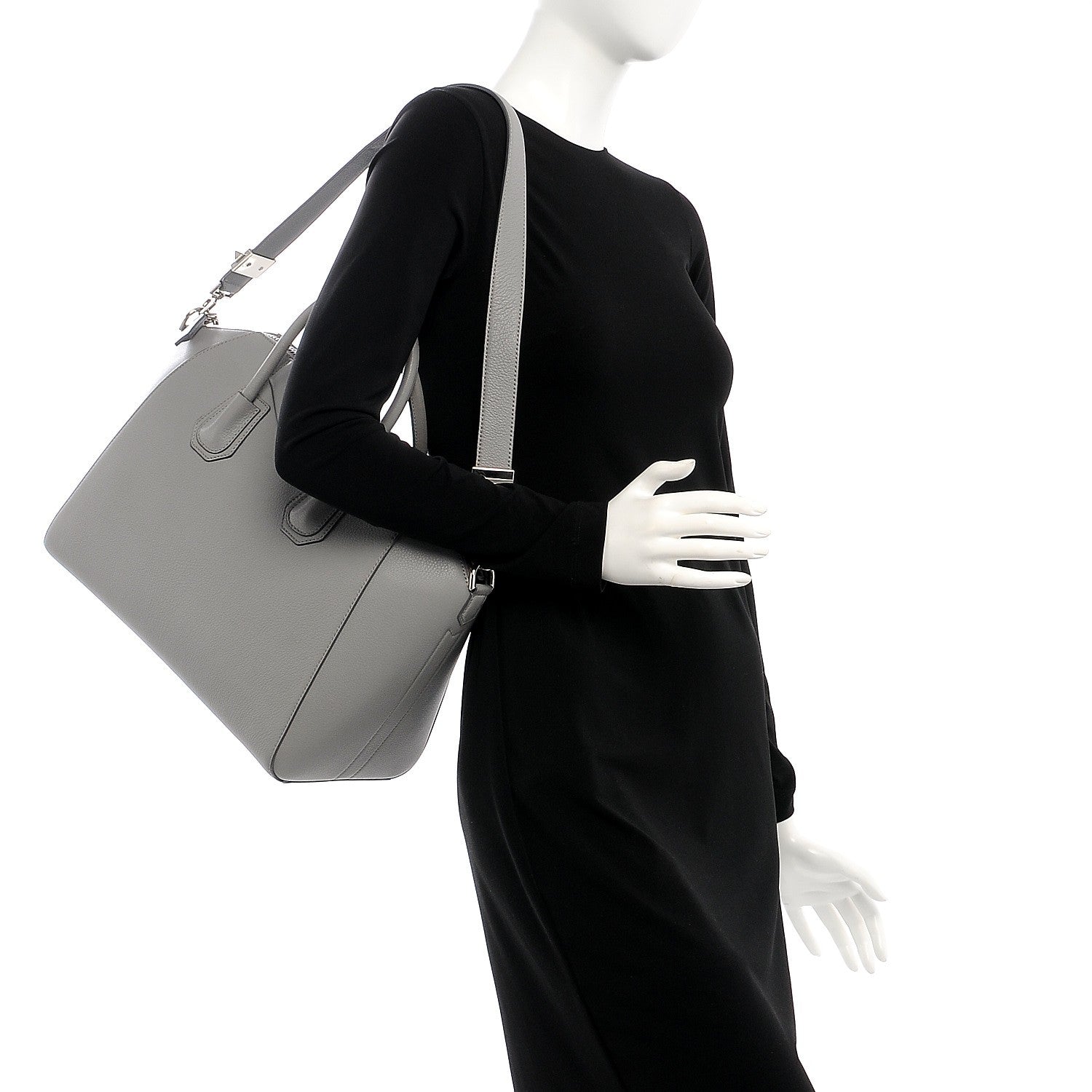 Givenchy Sugar Goatskin Medium Antigona Pearl Grey 2 of 8