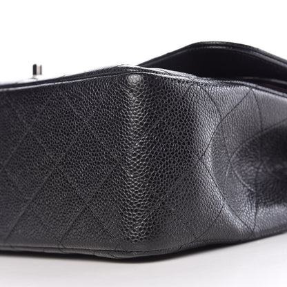 Chanel Caviar Quilted Jumbo Double Flap Black 10 of 11