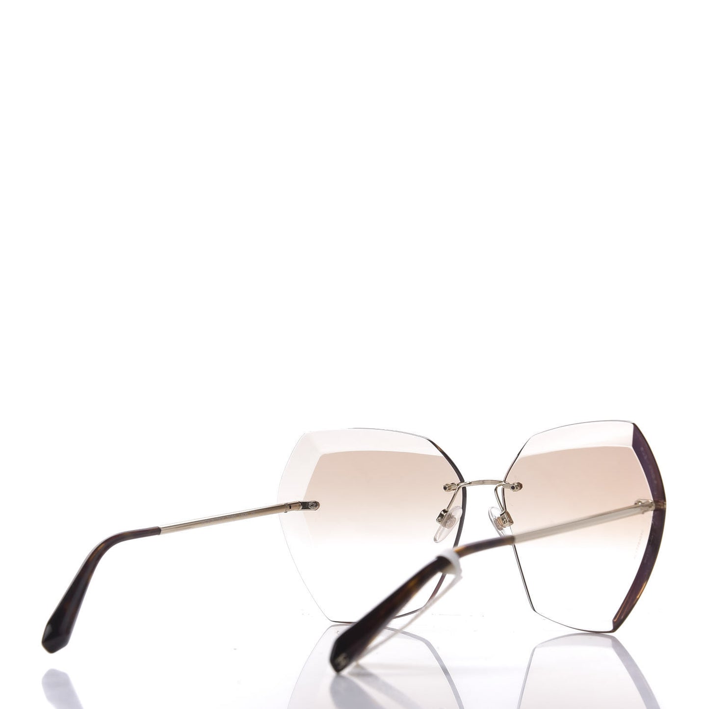 Cat Eye Sunglasses 71180 Gold Brown