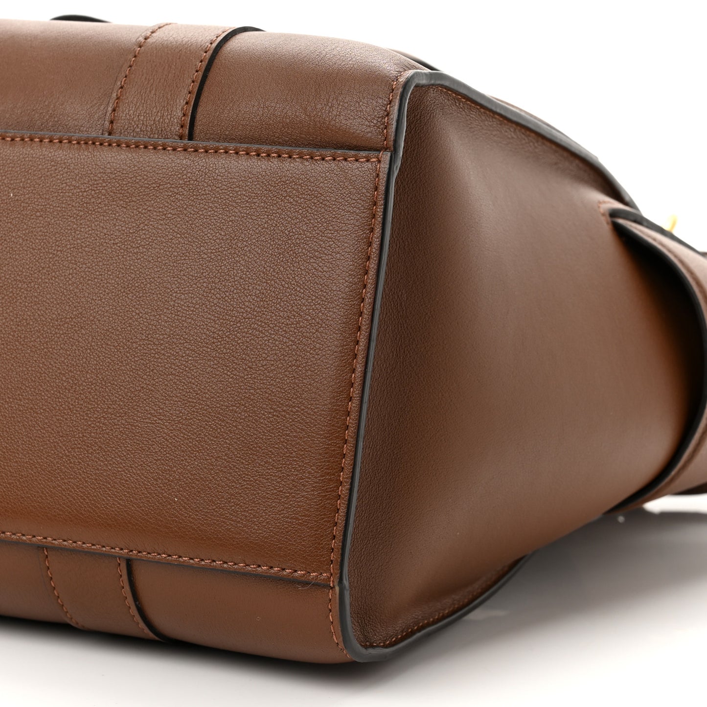 x ACNE STUDIOS Grained Calfskin Musubi Bayswater Satchel Brown