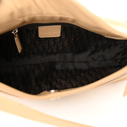 Christian Dior Calfskin Logo Charm Shoulder Bag Beige 5 of 14