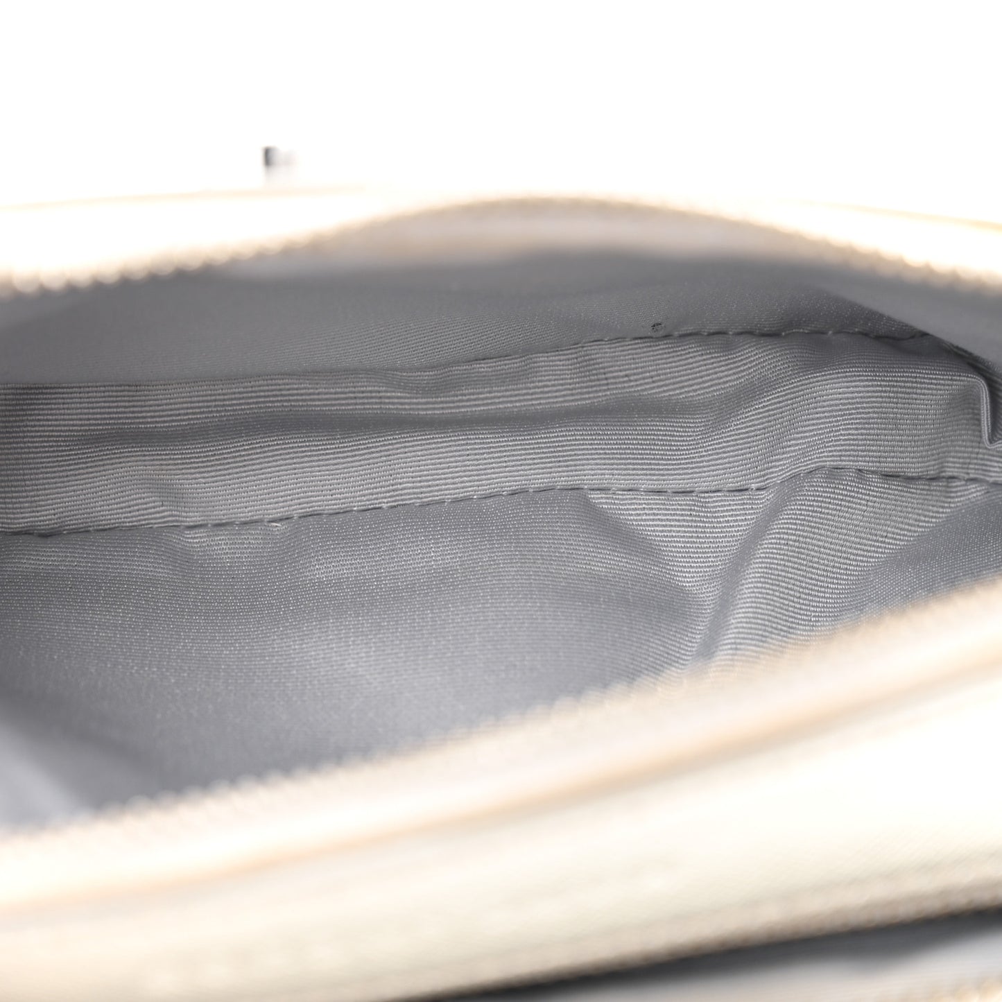 Saffiano Small Snapshot Camera Bag Silver