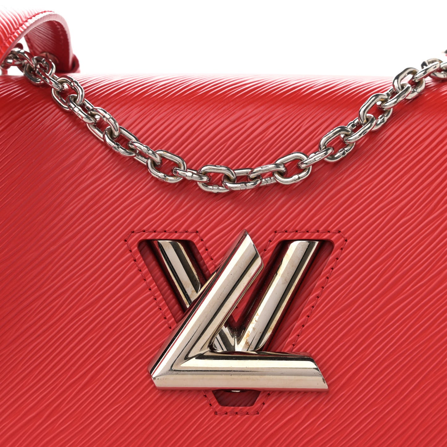 Epi Twist Shoulder Bag MM Coquelicot