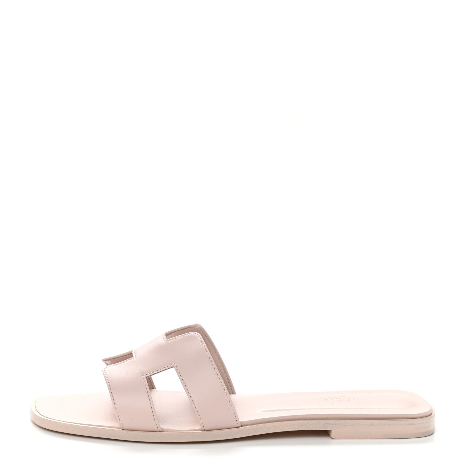 Hermes Box Calfskin Oran Sandals 41 Rose Pale 1 of 9