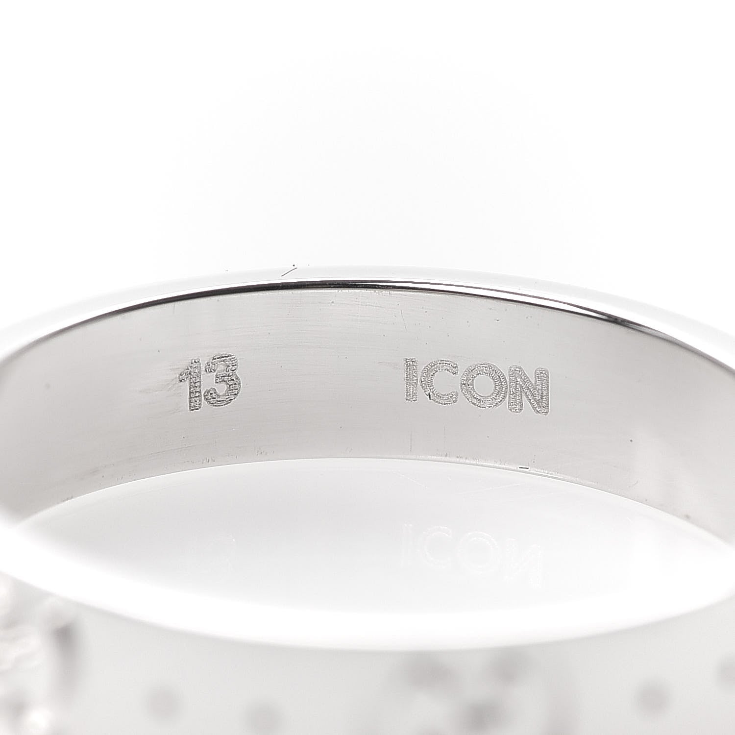 Gucci 18K White Gold 4mm Icon Thin Band Ring 53 6.25 4 of 7