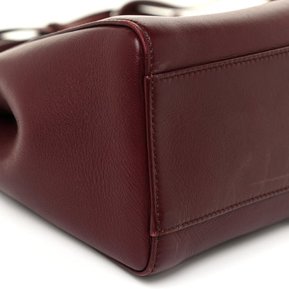 Fendi Nappa Mini Peekaboo Iconic Satchel Bordeaux 10 of 19