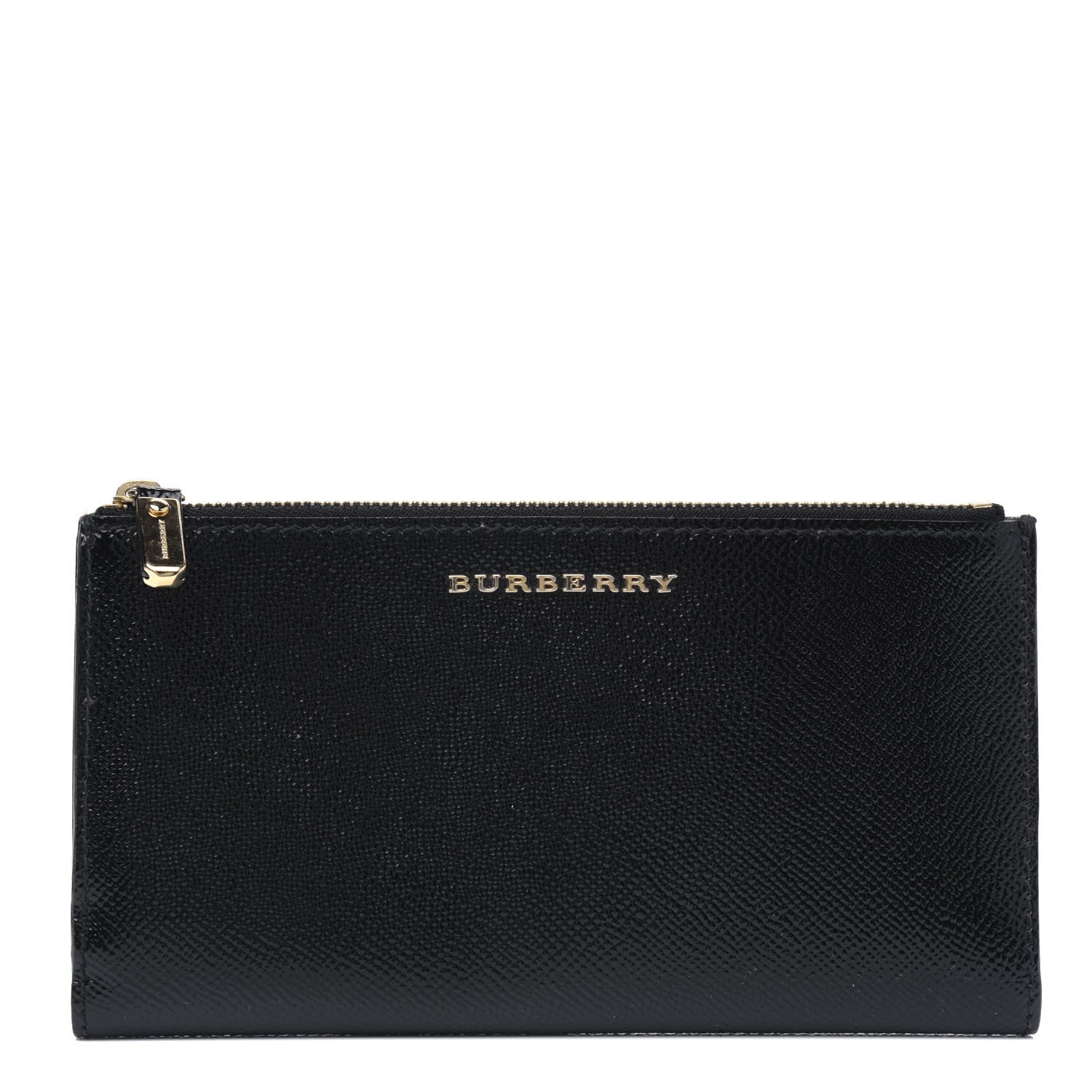 Burberry Patent Constantine Continental Wallet Black 1 of 4