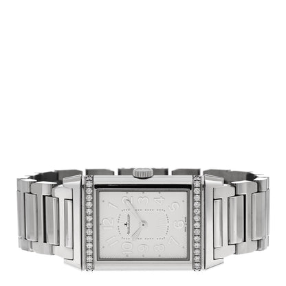 Jaeger-LeCoultre Stainless Steel Diamond 24mm Ultra Thin Reverso Manual Winding Watch Q3208121 3 of 7