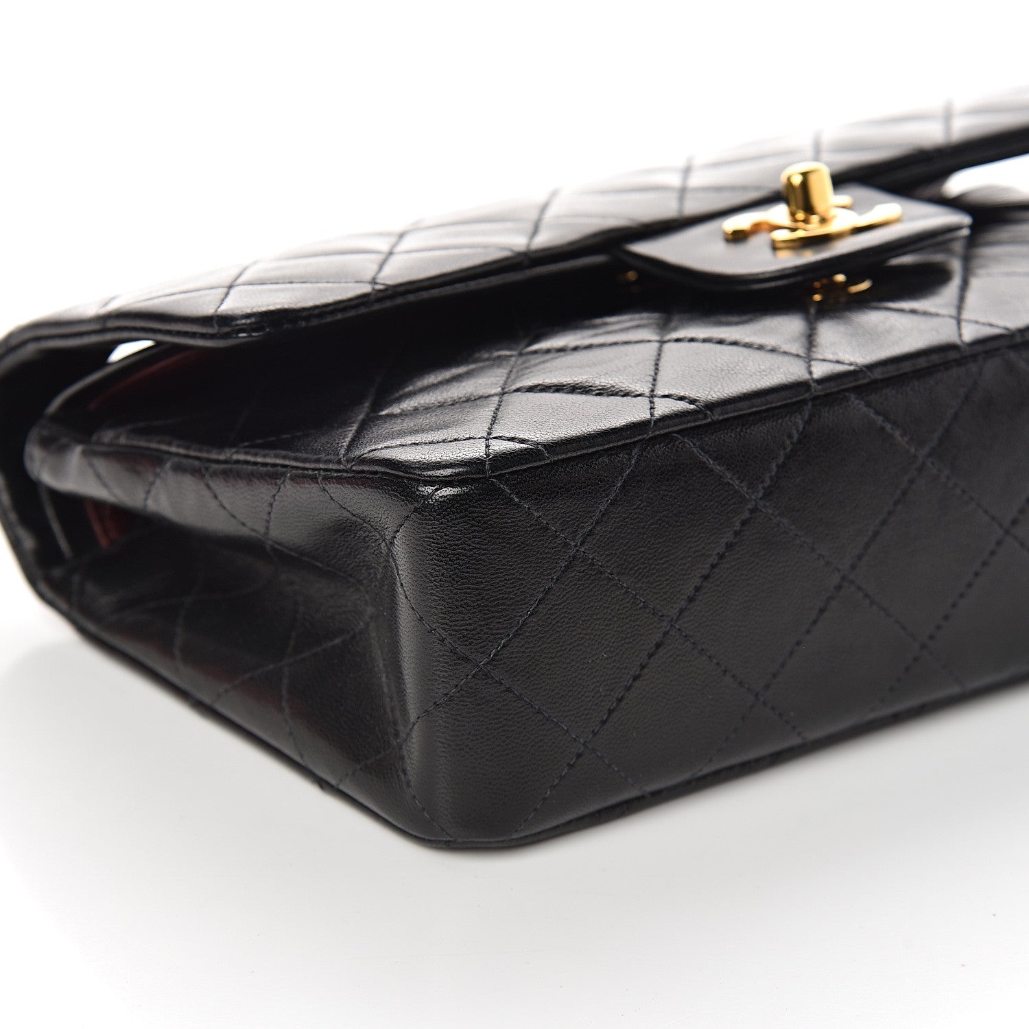 Chanel Lambskin Quilted Small Double Flap Black 8 of 10