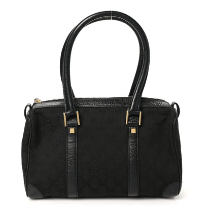 Gucci Monogram Boston Bag Black 1 of 10