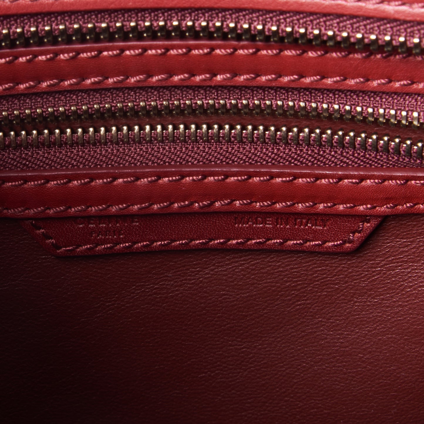 Smooth Calfskin Micro Luggage Red