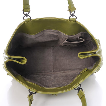 Bottega Veneta Nappa Fringe Intrecciato Tote Green 5 of 12