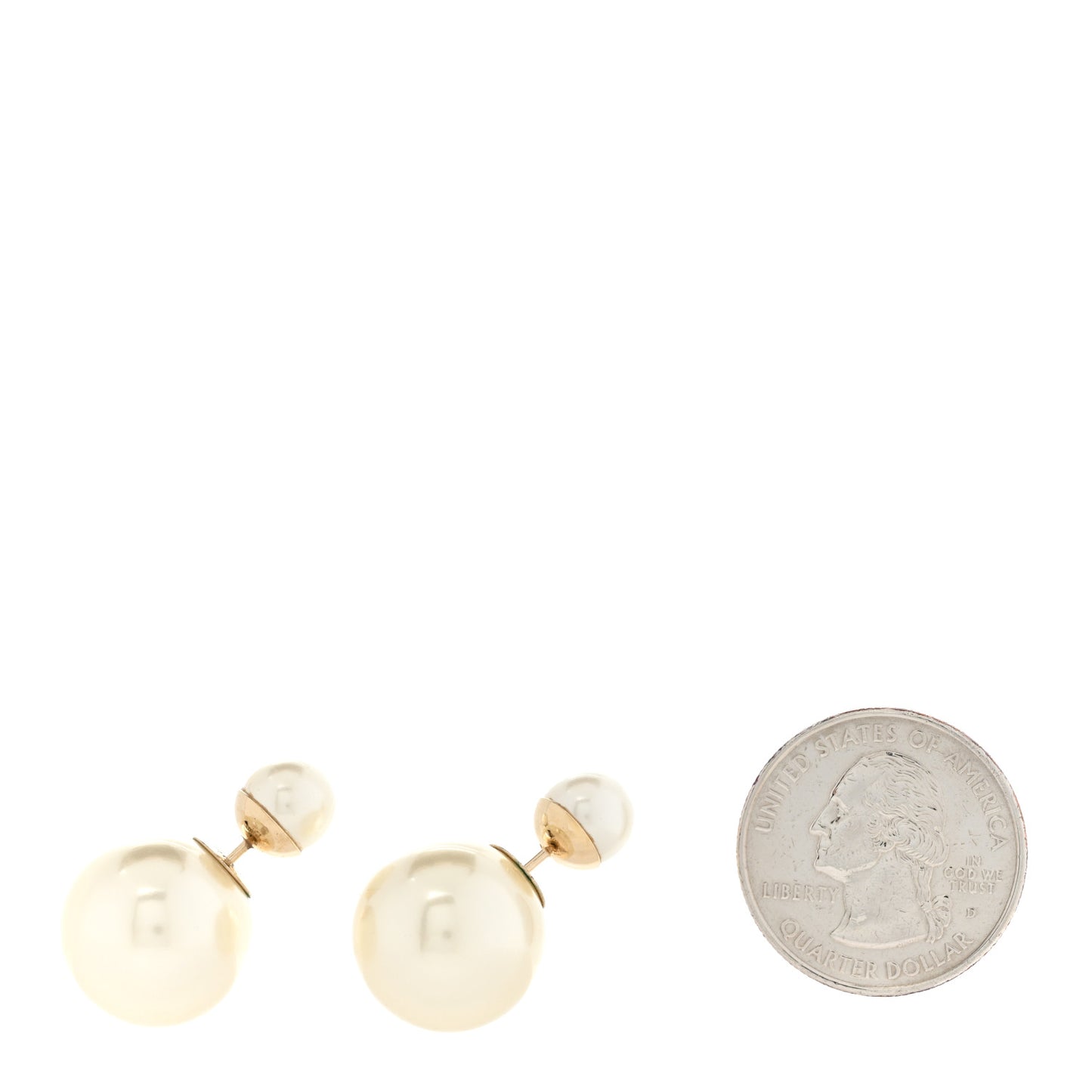 Pearl Mise En Dior Tribal Earrings Gold