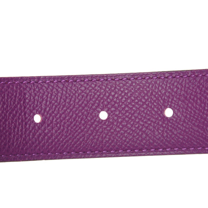 Hermes Swift Epsom 32mm Au Carre H Belt 85 Anemone Capucine 6 of 6