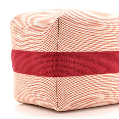 Hermes Canvas Large Bride-A-Brac Cabriole Case Terracotta 9 of 10