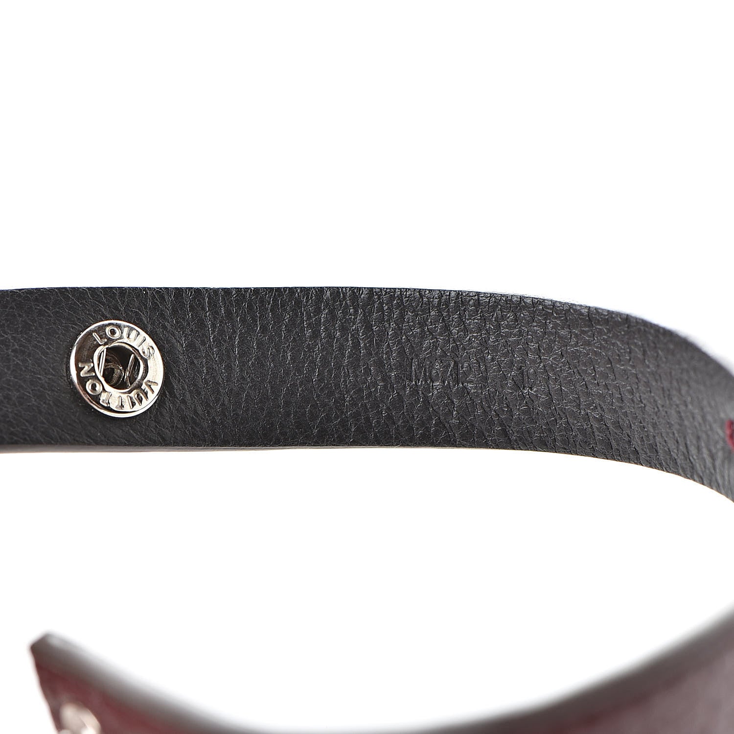 Louis Vuitton Taurillon Press it Bracelet 19 Bordeaux 4 of 7