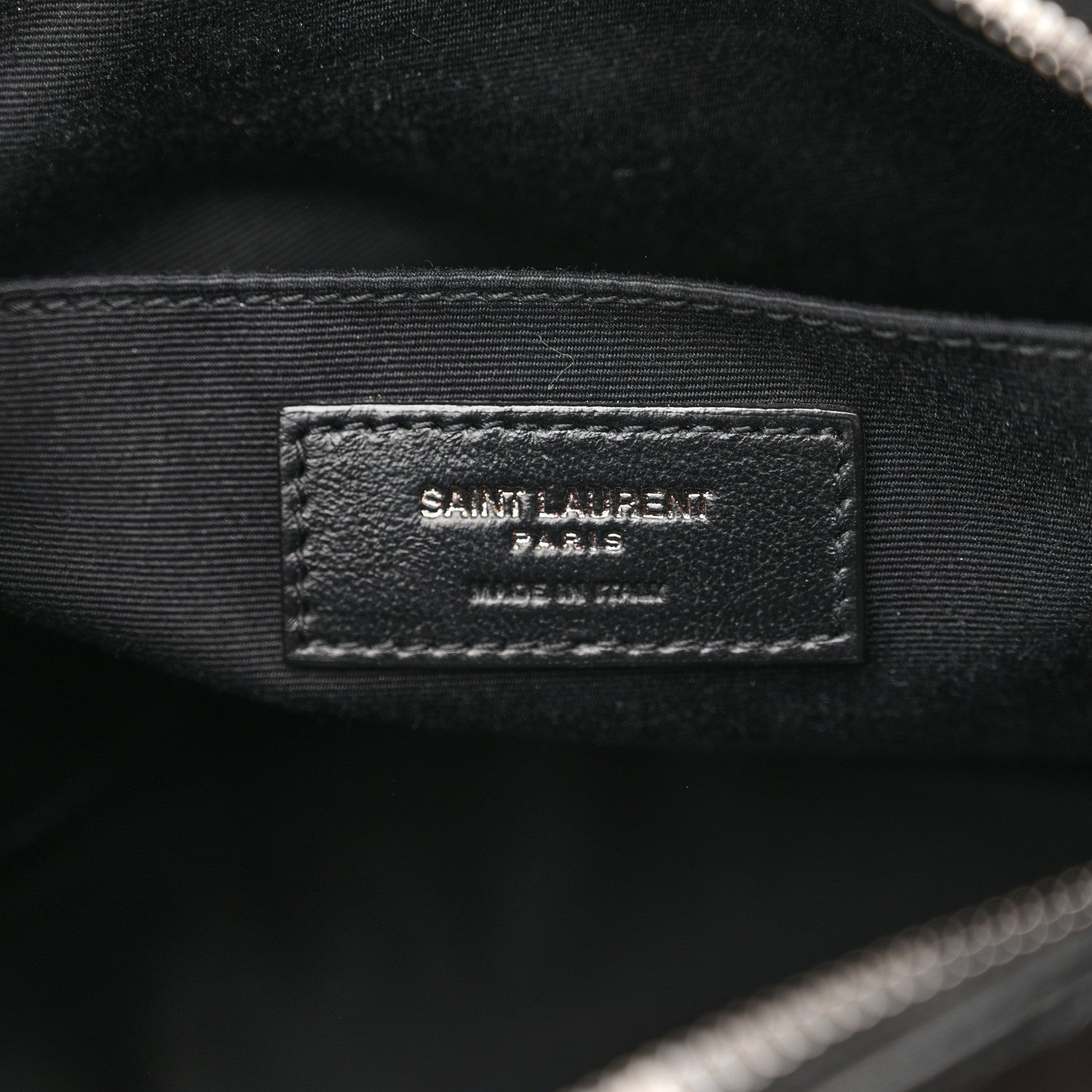 Saint Laurent Calfskin Matelasse Monogram Lou Camera Bag Black 6 of 10