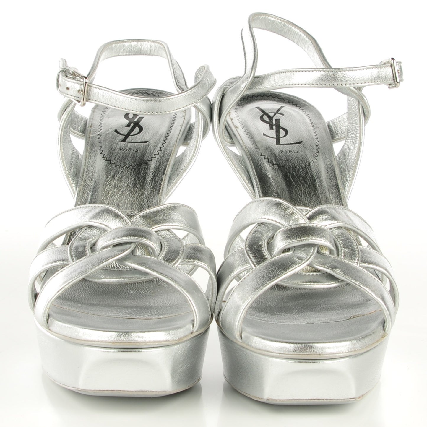 Metallic Tribute 105 Platform Sandals Silver 40