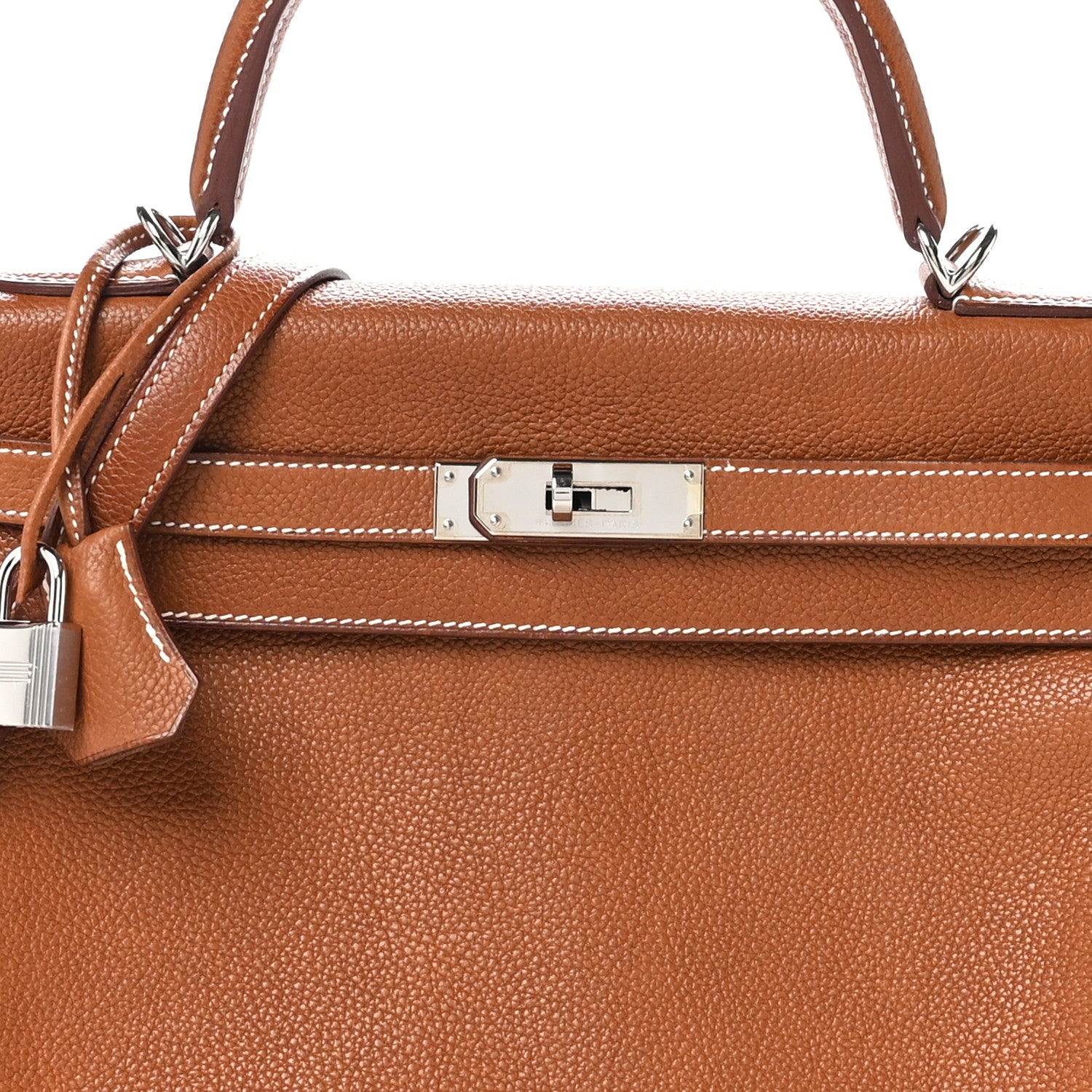 Hermes Barenia Faubourg Kelly Retourne 32 Fauve 8 of 12