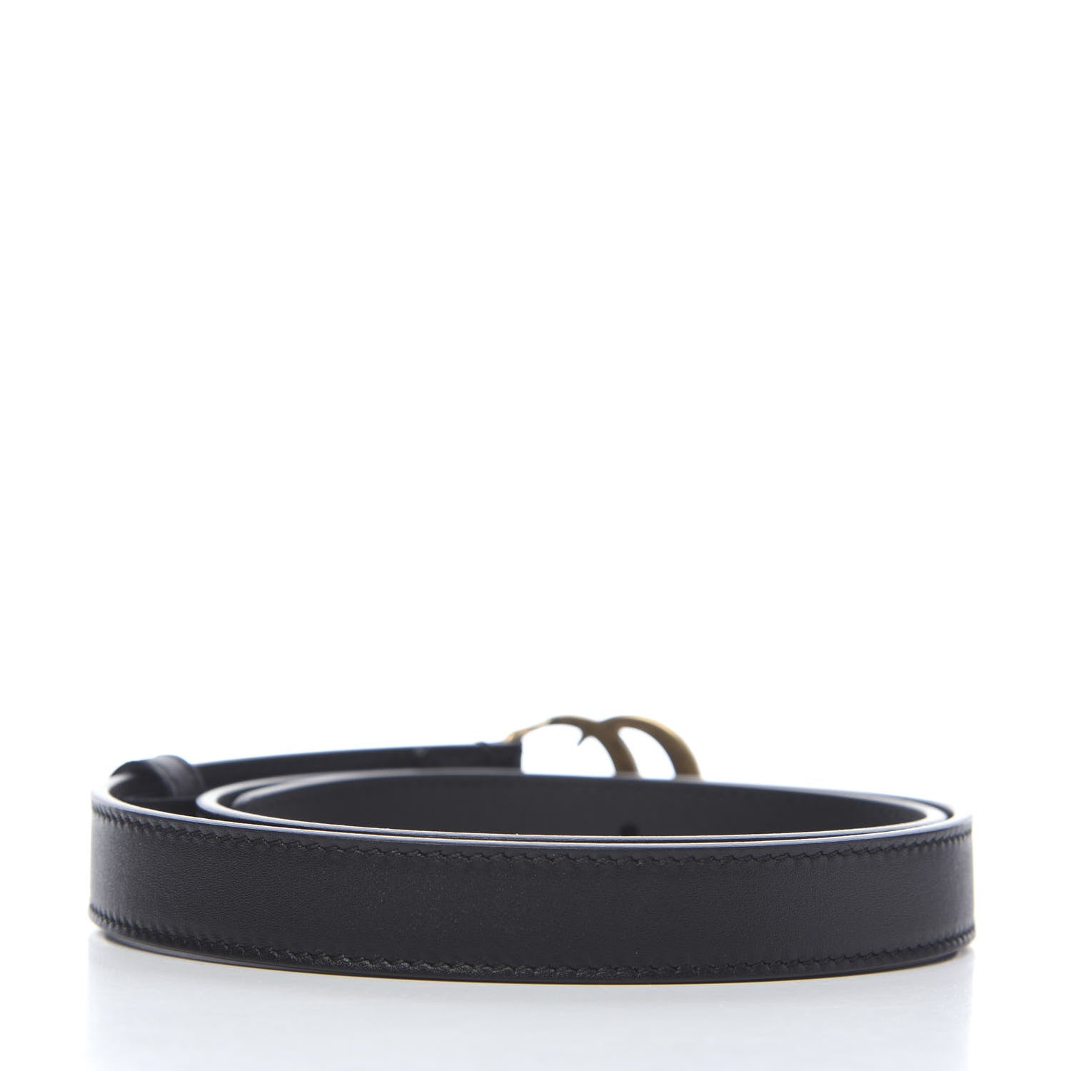 Gucci Calfskin Double G 20mm Belt 75 30 Black 2 of 5