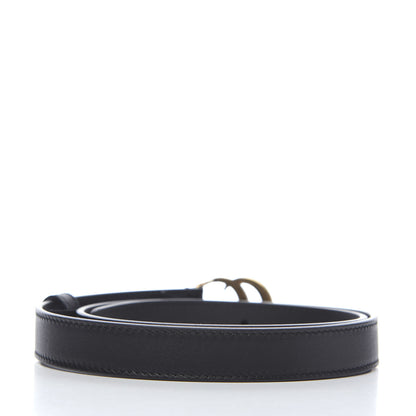 Gucci Calfskin Double G 20mm Belt 75 30 Black 2 of 5
