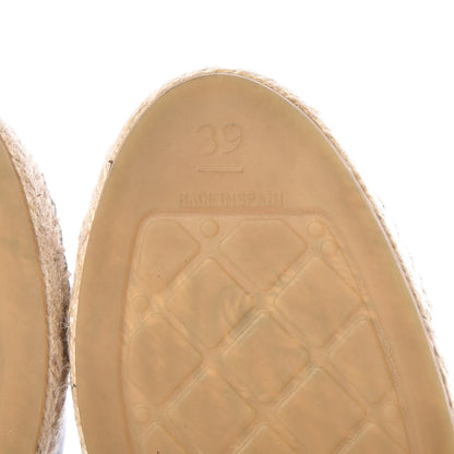 Chanel Lambskin CC Espadrilles 39 Black 6 of 10