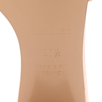 Hermes Epsom Oasis Sandals 37.5 Rose Aube 8 of 9